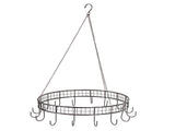 Round Hanging Circle w Hooks Metal 40cm V637-67515HKS
