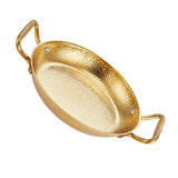 Stainless Steel Cooking Pan with Smooth Handles, Golden Paella Pan for Household Use, and Easy to V1366-AZ2-W-12105
