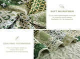 Sage Green Plaid Patchwork Garden Bedspread Coverlet 3 Piece Set V745-AC081375Q13U