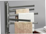 General towel rack - 5 arms - rotating - self-adhesive - no drilling required - bathroom accessory V1188-MS-313-0982