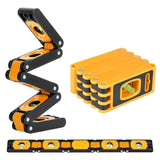 Foldable Aluminum Level Tool High Accuracy Measurement Rustproof Compact Storage Suitable For V1192-AZ-W-23376
