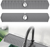 Kitchen Sink Faucet Mat, 30in Extra Long Foldable Silicone Faucet Guard & Splash Guard, 2026 V1258-DP02-F-397