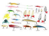 24 Days Xmas Countdown Fishing Lure Tackle Kit Fishing Advent Calendar Bait Box Set Xmas Gifts V1294-YM0901-3115240121011
