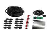 10m 8/11 Hose Adjustable Drippers Tee Kit Garden Automatic Watering Drip Irrigation System V1294-YM0901-3111210195611