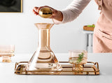 Glass Set Retro Thick Glass Water Pitcher Large Capacit Bedside Water with Water Cup V1294-YM0716-230103YF10-3