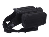 Black Dog Tactical Backpack Harness - Adjustable Outdoor Camouflage Saddle Bag for Dogs V888-ELOSUNG12562