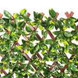 Premium Jasmine Artificial Hedge Extendable Trellis / Screen 2 Meter By 1 Meter UV Resistant V637-10786514