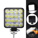 10PCS 80W CREE FLOOD LED Work Lights 12V Boat Camping Square 4inch Bar V201-HBZ0350YL8-10AU