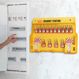 Electrical Lockout Tagout Kit, 60 PCS Safety Lockout Tagout Station Includes Padlocks, Hasps, Tags, V952-AQSJTZ60JDGB62SHMV0