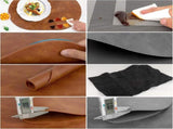 Placemats, Heat Resistant Oval Placemats Set of 6 Washable 12 x 17 Inch, Waterproof Table Mats, V1258-DP02-F-714