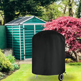 Round Grill Cover 210D Oxford Fabric Waterproof Tear Resistant UV Resistant for Outdoor BBQ Grills V1189-LC-HW-00459