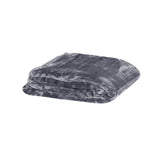 350gsm Soft Plain Faux Mink Blanket Single / King Single 160x220 cm Shark V442-YTL-BLANKET-PLAIN-SHARK-SB