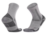 Wool Socks for Men & Women Casual Warm Winter Cozy Thermal Socks 4pairs Quarter Thin Wool Blend V1192-AZ-W-3405