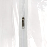 HANGERWORLD Clear 40inch Showerproof White Trim Suit Coat Garment Clothes Carry Cover Protector Bags V1258-DP02-F-306