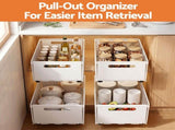 Artiss 4 Pack Pull out Drawers for Cabinets Foldable Slide Out Drawers USS-A-PULL-IR
