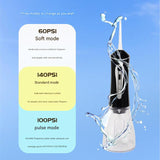 CharmHome Portable Oral Irrigator - 3 Modes, 140 PSI, IPX7 Waterproof V888-ELOSUNG29148