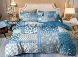 Green Flower Vienna Willow Quilt / Doona / Duvet Cover set V745-AQ044080Q3
