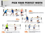 20ft Badminton Net Set Outdoor Portable Volleyball Pickleball Tennis Net V952-ZCGDZYMQWGG392B0IV0