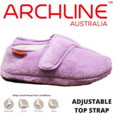 ARCHLINE Orthotic Plus Slippers Closed Scuffs Pain Relief Moccasins - Lilac - EU 43 V563-AS713-43