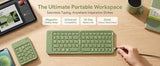Portable Tri-Fold Bluetooth Keyboard 3-Channel Multi - White - Size 28.2*9.7cm V1107-888-71437-WHT