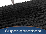 Original Luxury Shaggy Bath Mat Large Size U-Shaped, Soft and Cozy, Super Absorbent Water, V1189-LC-AMZ-00309