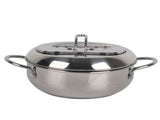 Stainless Steel Deep Frying Pan Japanese Tempura Fryer with Thermometer Control Non Stick Frying Pan V1294-YM0717-10048534