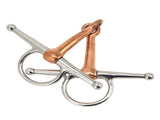 Horse Full Cheek Snaffle Stainless Steel Ring Snaffle Bit for Outdoor Horse Accessories 125mm V1294-YM0717-3111220219411