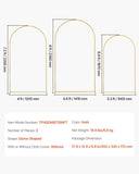 VEVOR Metal Arch Backdrop Stand Set of 3 Stand with Case Connection for Wedding V952-HLGMBJJBYDJS7O7CQV0