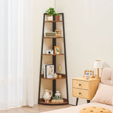 VEVOR 5 Tier Corner Shelf Tall Corner Bookshelf Plant Rack Wall Shelves Tower V952-ZLSZJSNJTMK7YJ7FI001V0
