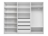 MALMO SIX SHELF WALK IN WARDROBE - WHITE V164-ECW6WB