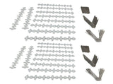 20 Pack Bird Spikes for Pigeons Small Birds 30cm Stainless Steel Bird Deterrent Spikes for Fence V1294-YM0901-3111240102611