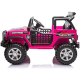 24V Jeep Off Road Inspired Ride On Car Kids Fairyland Adventure Pink V580-87654324681