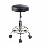 Swivel Salon Barber Stool Chair Round Type BLACK V274-FT-SC2B