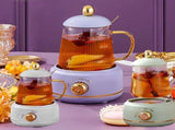 Portable Electric Kettle Stew Cup 450ML Health Cup Mini Slow Cooker Kettle Office Flower Teapot V1294-YM0521-3118230067812