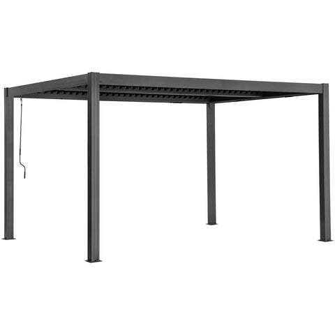 Yardtopia Elmont 3m x 4m Aluminium Adjustable Louvre Pergola V420-YTPE-ELM36-SET