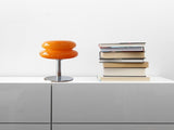 Glass Macaron Table Lamp Kids Bedside Lamp USB Three Color Dimmable Table Lamps for Bedroom Orange V1294-YM0901-3119240087911