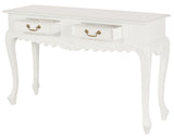 Seine 2 Drawer Carved Sofa Table V199-ST002CVWH