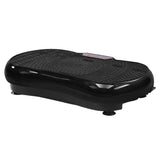 Everfit Vibration Machine Platform Vibrator Resistance Rope Home Fitness Black FIT-H-VP-ROUND-BK