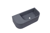 New Concrete Cement Wash Basin Counter Top Matte Dark Grey Wall Hung Basin V549-6530CONDARKGREY