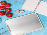 Fish Cutting Board Stainless Steel Easy to Clean Dual Sided Cutting for Home Cooks 1Pack V1369-AZ3-W-13278