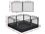 i.Pet Pet Dog Playpen Heavy-Duty Enclosure Multi-Configuration Indoor Outdoor Black PET-DOGPLAYPEN-H80-2IN1