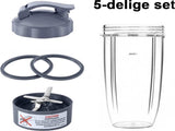 5 Pieces Suitable for Nutribullet Blender Cup and Blade Replacement Set Includes Large 32 Oz Cup V1188-MS101-01272-1