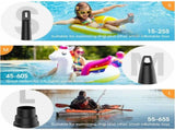Electric Air Pump, 5000Mah Rechargeable Battery, Inflatable Mattress Inflator With 3 Air Nozzles, V1188-MS-227-2063