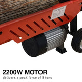 Yukon 8 Tonne 2200W Electric Hydraulic Log Splitter Wood Cutter LOG-ELE-XB-008