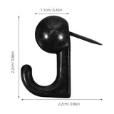 30pcs 20 Lbs Pin Hooks Push Pin Hangers Metal Hooks Picture Hanging Nails for Home Office or Fabric V1366-AZ2-W-25049