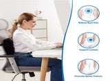 Comfortable Lumbar Support Pillow for Office Chair,Back Pain Relief Improve Posture, Double V1366-AZ2-W-08513