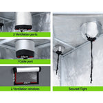 Green Fingers Grow Tent Kits Hydroponics Kit Indoor Grow System 142X100X180CM GT-D-142X100X180-BG-TRI