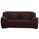 Coffee Color Dustproof Elastic Soft Polyester Sofa Cover Protector Furniture SlipcoversDouble People V1294-YM0901-3117200110012
