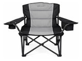 Levede Camping Chair Large Folding Outdoor Portable Fishing Picnic Travel Seat OD1074-BK-AU