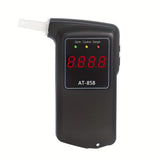 Black AT-858 Breathalyzer Alcohol Detection BAC Tester Portable Breathalyzer LED V1347-108-18644